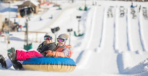 Snow tubing at Wisp's Mountain Park